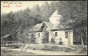 HUNGARY SLOVAKIA 1914 PC ROZSNYÓ GŐZFÜRDŐ now Rožňava STEAM BATH - Picture 1 of 2