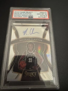 2019-20 Panini Select Nicolas Clayton Rookie Auto 1/149 PSA 10! - Picture 1 of 2