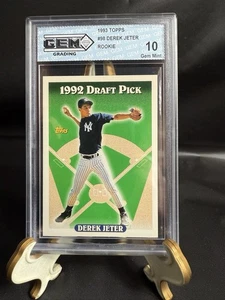 1993 Derek Jeter Topps #98 Gem Mint 10 RC Rookie New York Yankees HOF KOSTENLOSER VERSAND - Bild 1 von 2