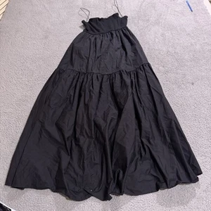 Zara Dress Womens Medium Black Spaghetti Strap Casual A Line Flowy Boho - Picture 1 of 7