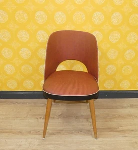 Silla de cóctel años 50 RAYAS madera rockabilly silla clásica sillón de cóctel - Imagen 1 de 9