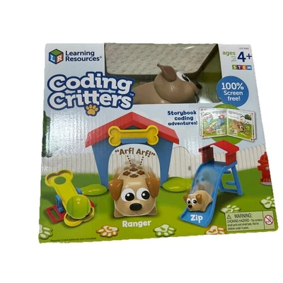 Recursos de Aprendizaje Codificación Critters Ranger y Cremallera Pantalla Perro Caja Abierta Foto 1 de 4