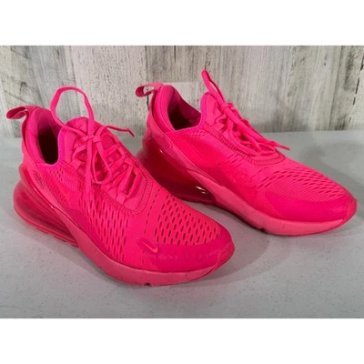 Nike Womens Air Max 270 Size 8.5 Hyper Pink Running Shoes - Image 1 of 4