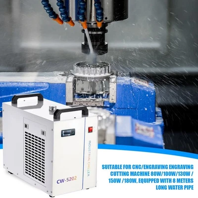 Enfriador de agua industrial CW-5202 7L 20L/min Enfriador láser con compresor Foto 1 de 4