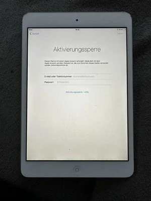 Apple iPad Mini  1. Generation iCloud Sperre WiFi MD528FD A1432  - Bild 1 von 4