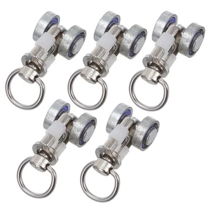 2 PIEZAS Rodillo de rodamiento de metal Rodillos de cortina para el hogar Ruedas para cortinas Polea deslizante - Imagen 1 de 12