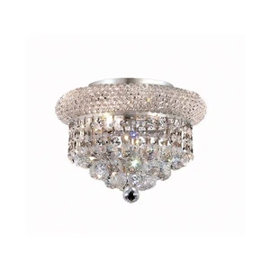 Elegant Lighting V1800F10C/RC Primo Flush Mount Chrome - Picture 1 of 3
