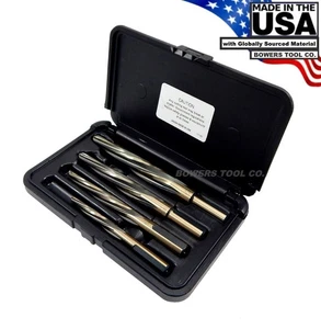 Norseman Hi-Tungsten Car Reamer Bit Set 4pc 3/8, 1/2, 5/8, 3/4" CR-4SP USA MADE - Picture 1 of 3