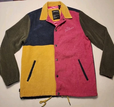Chaqueta The Hundreds Wale Coaches Multicolor Pana Rosa Forro Snap M 120720 Foto 1 de 4