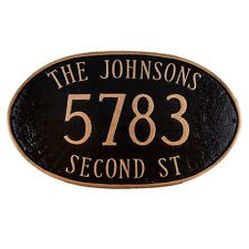 Montgomery Large Address Plaque Lawn Marker House Sign Numbers Wall Custom Made