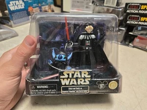 Disney Parks Star Tours Star Wars Stitch & Goofy Palpatine Darth Vader Figurines - Picture 1 of 5