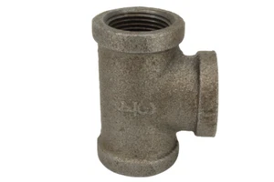 Black Malleable Iron Tee 20mm (3/4") - Picture 1 of 3