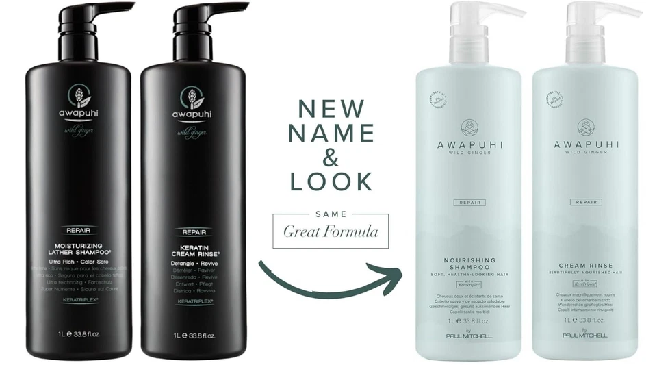Paul Mitchell Awapuhi Wild Ginger Repair Shampoo & Conditioner 33oz. ~fast ship~ - Image 1 of 2