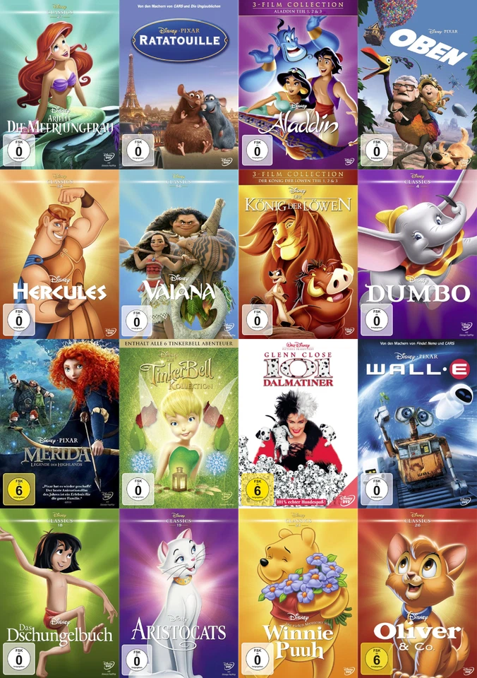 Auswahl aus über 200 Disney-Filmen - Perfekt für Kinder -  🚀 MULTIRABATT 🚀 DVD - Bild 1 von 1