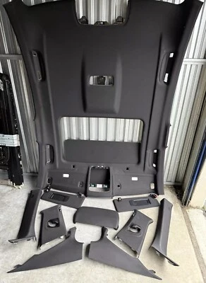 2015-2022 21 BMW 530 540 M550 G30 M5 F90 HEADLINER CEILING BLACK ANTHRACITE SET - Image 1 of 4