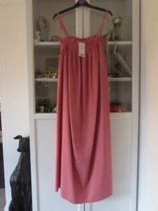 F & F Unlined Long Dusky Pink Sun Dress ~ Size 12 ~ BNWT - Picture 1 of 2