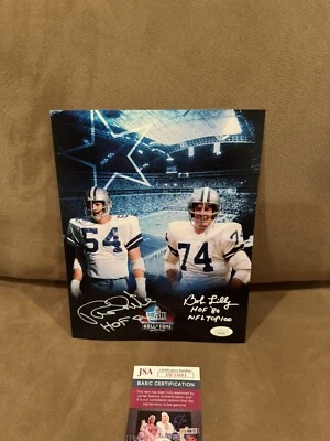 Bob Lilly + Randy White SIGNED AUTOGRAPHED Photo JSA Dallas Cowboys Inscriptions - Image 1 of 2