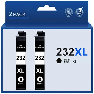 Paquete de 2 cartuchos de tinta compatibles T232 232 XL para impresora XP 4200 4205 WF2930 2950 - Imagen 1 de 7