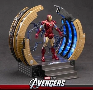 [USA] ZD Toys Iron Man Suit-Up Gantry Mark VI Avengers 1/10 Scale Marvel *NEW* - Picture 1 of 23
