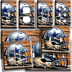 Dallas Cowboys Football Team Star Helm Lichtschalter Steckdose Wandplatte HD Dekor - Bild 1 von 34