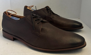 Mr. B’s Gentlemen Boutique Aldo Men 14 47 Brown Leather Dress Shoes Lace Oxford