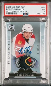 2014 Upper Deck The Cup Rocco Grimaldi #111 Autograph Patch PSA 7 - Picture 1 of 2