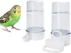 2 Pack Automatic Bird Feeder Bird Water Bottle Drinker Clear Food Seed Dispense