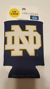 NORTE DAME FIGHTING IRISH KOOZIE CAN COOLER NEW DOUBLE SIDED FLAT - Picture 1 of 2