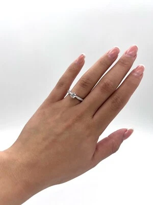 18K White Gold Engagement Ring 0.90CT GIA Certified Natural Diamond - Image 1 of 4