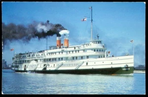 STEAMSHIP - S.S. KINGSTON AT TORONTO POSTCARD - Picture 1 of 1