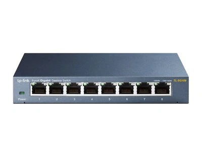 TP-Link TL-SG108 Switch 8 porte 10/100/1000Mbps Desktop - Immagine 1 di 4