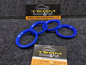 Kit 4 Anelli di Centraggio Ruota per Cerchi in Lega MAK compatibile Audi - Picture 1 of 2