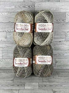 LOT OF 4 Moda Dea Tweedle Dee Shaded Effect Yarn Sahara Made In Italy NEW - Picture 1 of 8