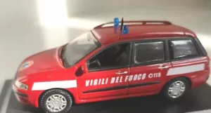 VIGILI DEL FUOCO Fiat Stilo SW 2002 Rischio Nucleare Chimico Die Cast Model 1/43 - Foto 1 di 11