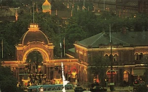 Postal Tivoli Garden Copenhague Dinamarca - Imagen 1 de 2