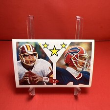 1992 Diamond NFL Superstars Stickers Jim Kelly/Checklist #77 HOF VG