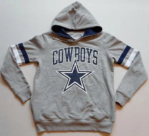 DALLAS COWBOYS AUTHENIC APPAREL WOMENS HOODED SWEATSHIRT HOODIE S M L GRAY - Picture 1 of 1