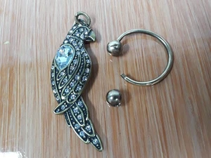 Llavero estilo anillo tabique loro diamantes de imitación cristal Chicos 2010 (accy sin cuello) - Imagen 1 de 9