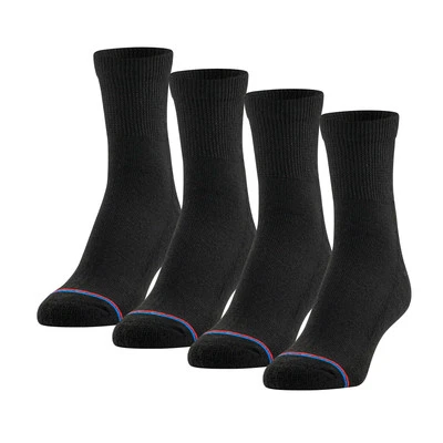 Paquete de 8 calcetines Medipeds para hombre diabéticos talla 7-12 negros Foto 1 de 4
