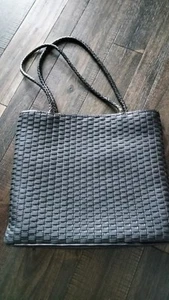 Naturalizer black/ charcoal 14" X 12" purse - Picture 1 of 3
