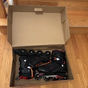 Rollerblade Zetrablade Adult Inline Skates Men SIZE 12 Black Red W Box - Picture 1 of 22