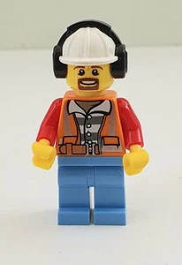 Lego City Construction Worker Minifigure - Picture 1 of 1