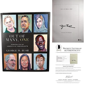 President George W. Bush Signed ‘Out of Many, One’ Hardcover Book USA BAS COA - Picture 1 of 8