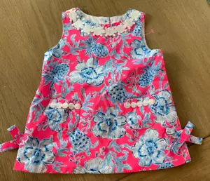 Lilly Pulitzer Baby Lilly Shift 6-12 mesi Wave N Sea 2 pezzi nuovo con etichetta tartarughe marine - Foto 1 di 8