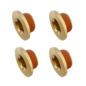 4x LS& LT Engine Block Coolant Water Threaded Drain Plug GM LS1 LS3 5.3 6.0 6.2L - Picture 1 of 5