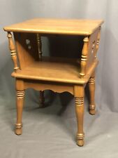 Ethan Allen Solid Maple Birch Wood Side Table Clover Display Early American