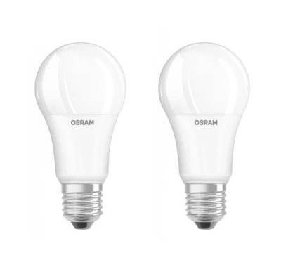 OSRAM 14w A60 Light Bulb 75w ES E27 Pearl LED GLS 2700k Warm White Non Dim 2x - Image 1 of 4