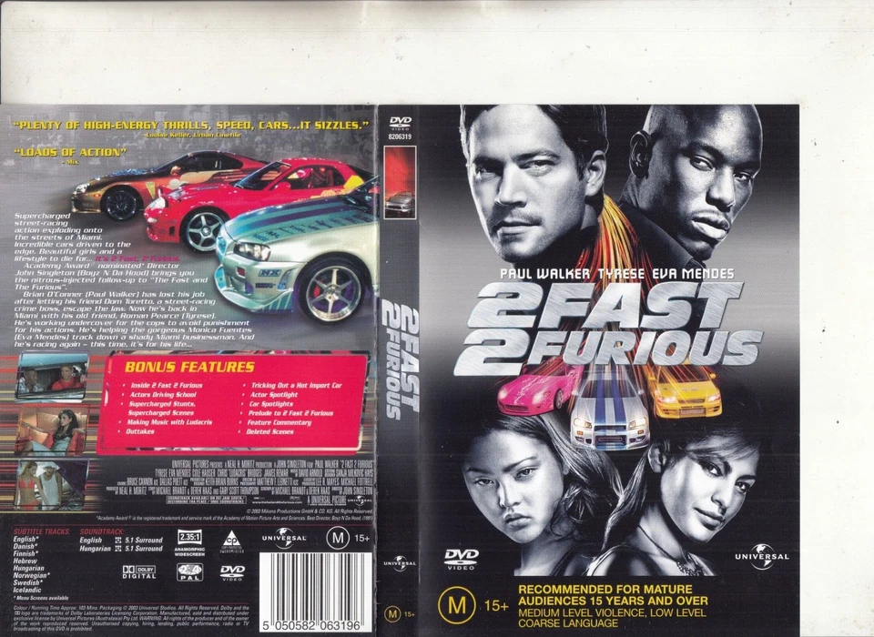 2 Fast 2 Furious-2003-[Paul Walker]-John Singleton Film-Movie JSF-DVD - Image 1 of 1