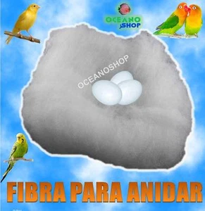 FIBRA 480GR CAMA NIDO PAJARO DIAMANTE JILGUERO PERIQUITO NINFA AGAPORNI CANARIO - Imagen 1 de 1