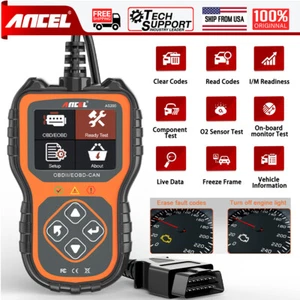 Ancel AS200 OBD2 Scanner Code Reader Diagnostic Tool Check Engine Light Shut Off - Picture 1 of 19